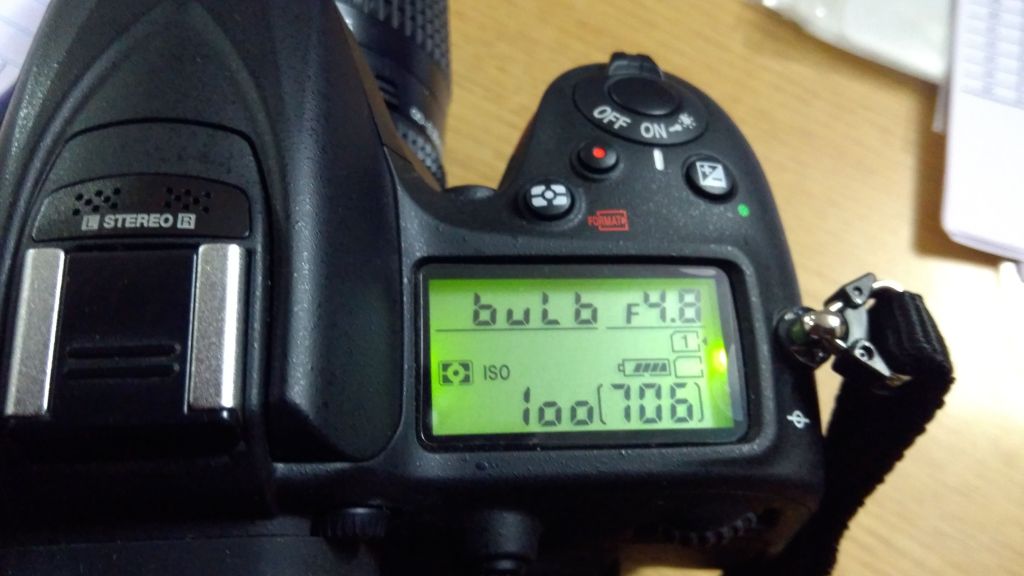 Bulb Setting on Nikon D7200